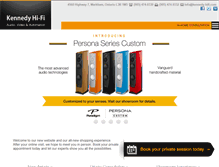 Tablet Screenshot of kennedy-hifi.com